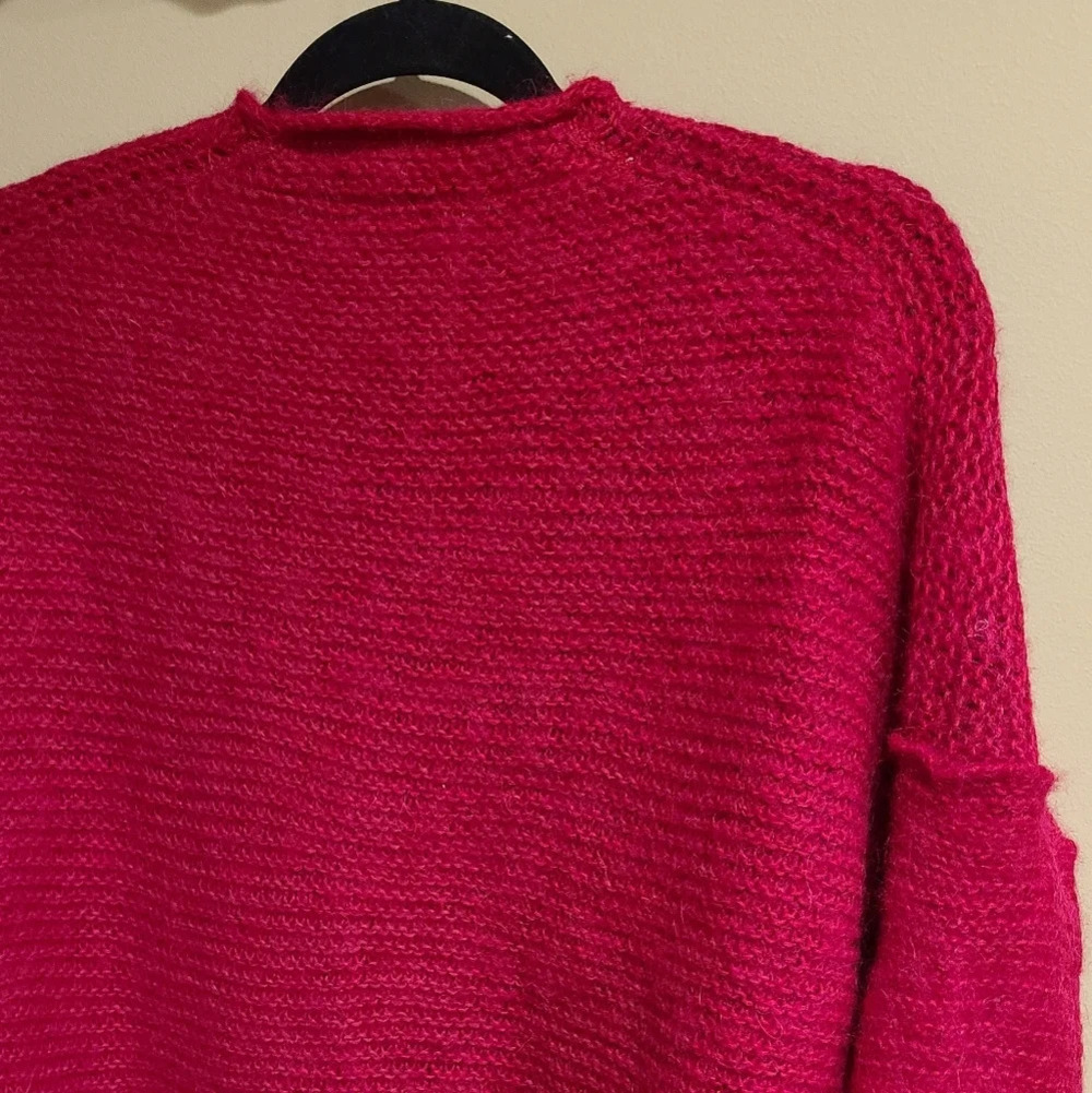 Free People Women's pink sweater 45% alpaca size S/P - Picture 4 of 14
